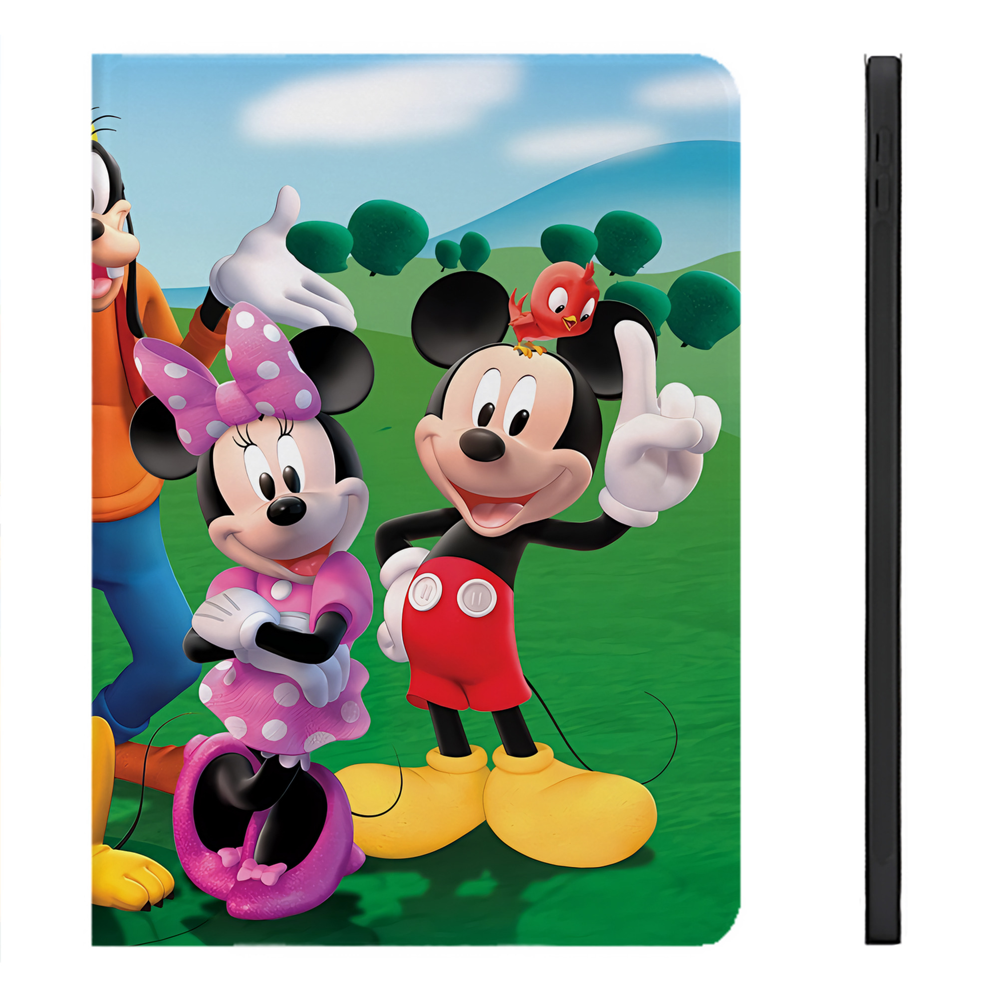 （画像用） ミッキーマウス Mickey Mouse IPadケース ペンホルダー付き ブックスタイルデザイン